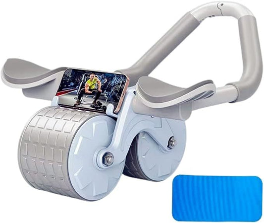 Elbow Support Automatic Rebound Abdominal Wheel Ab Roller For Abdominal Exercise Machine Abs Workout Equipment ,Dolly Core Strengthening Trainer Fitness Belly Training